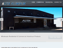 Tablet Screenshot of altekaluminum.com